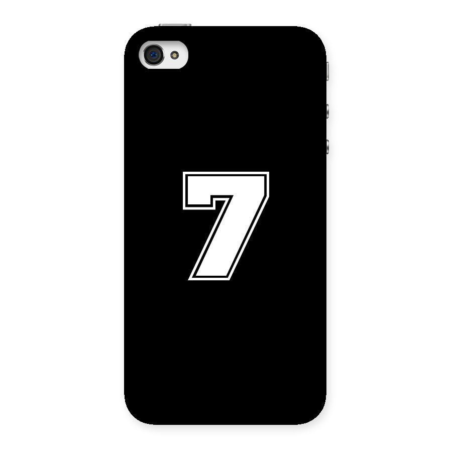Number 7 Back Case for iPhone 4 4s