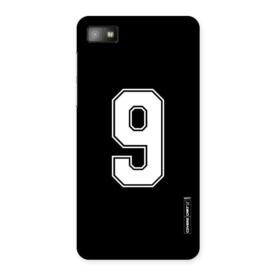 Number 9 Back Case for Blackberry Z10