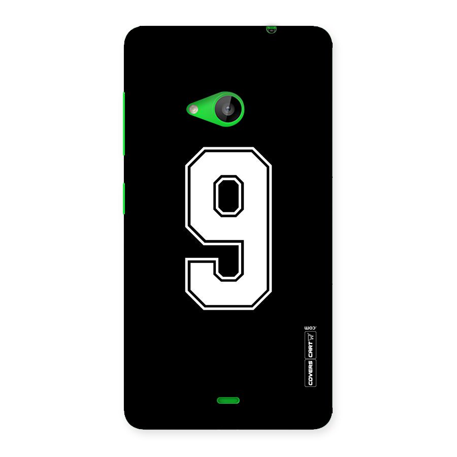 Number 9 Back Case for Lumia 535