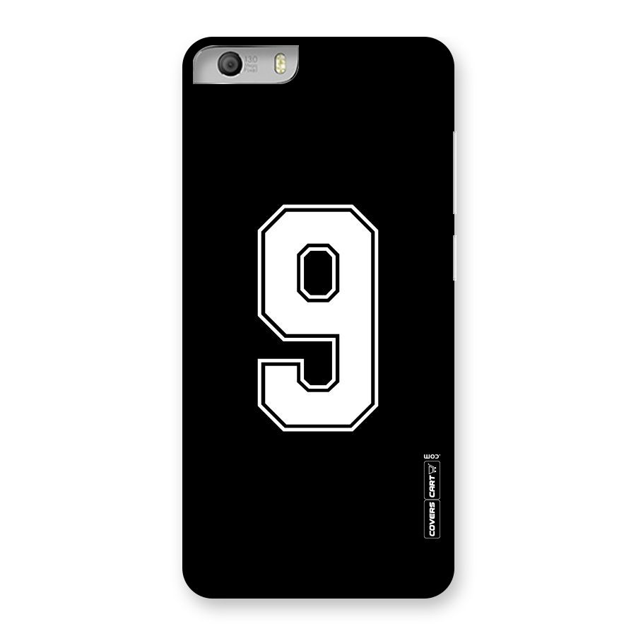 Number 9 Back Case for Micromax Canvas Knight 2