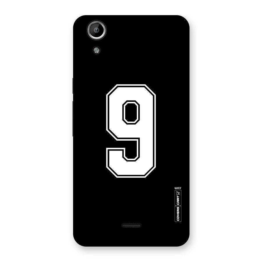 Number 9 Back Case for Micromax Canvas Selfie Lens Q345