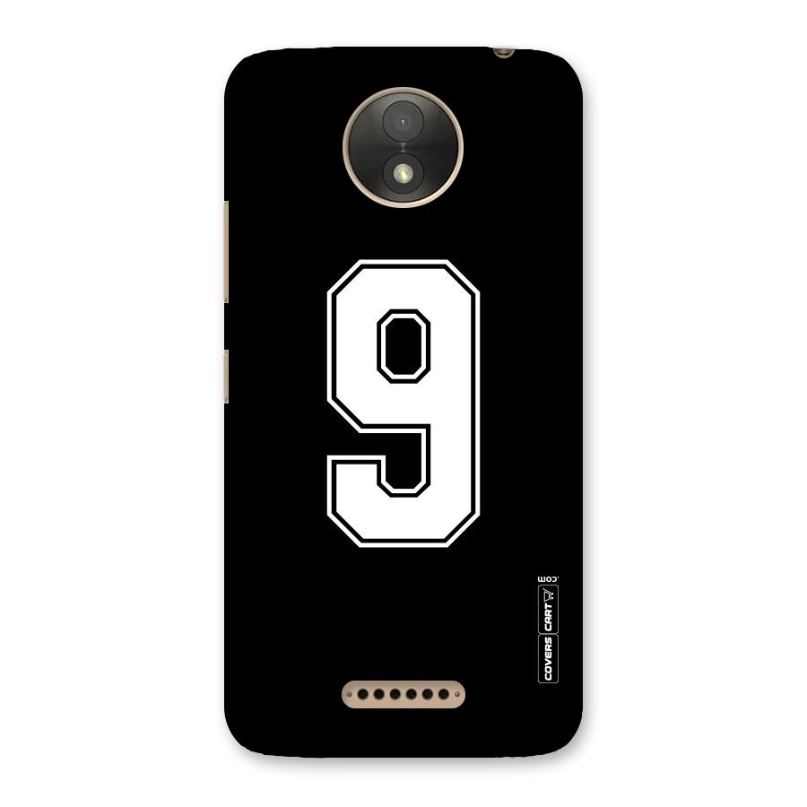 Number 9 Back Case for Moto C Plus