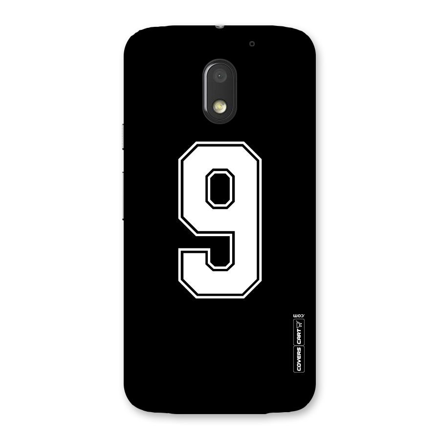 Number 9 Back Case for Moto E3 Power
