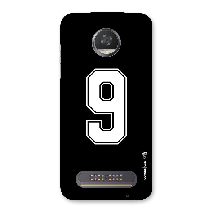 Number 9 Back Case for Moto Z2 Play