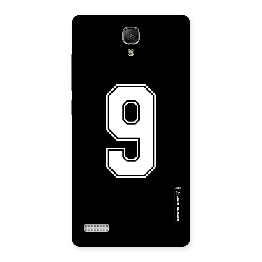 Number 9 Back Case for Redmi Note