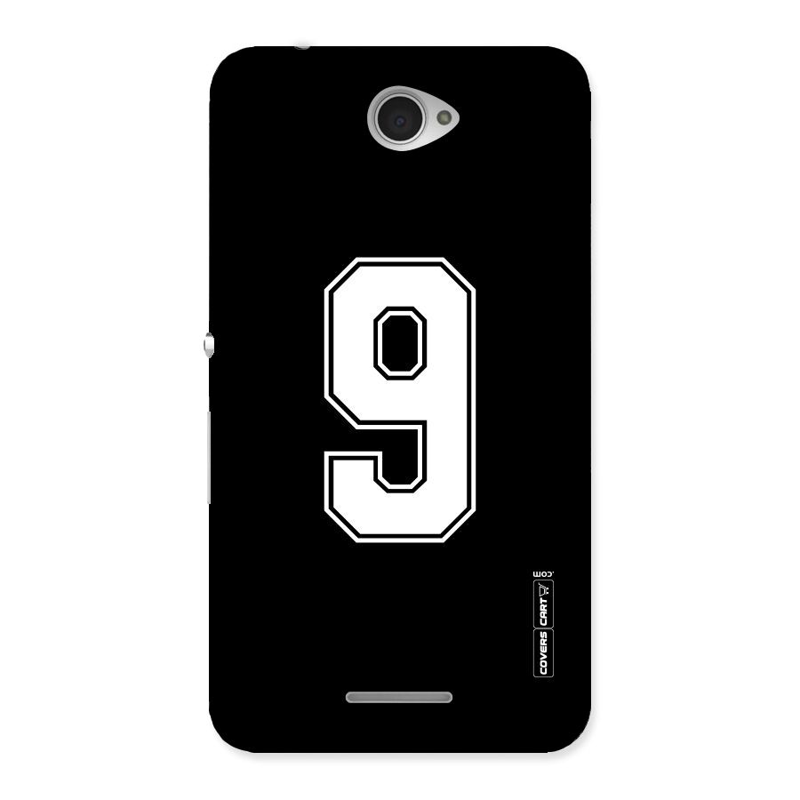 Number 9 Back Case for Sony Xperia E4