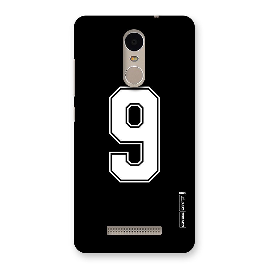 Number 9 Back Case for Xiaomi Redmi Note 3