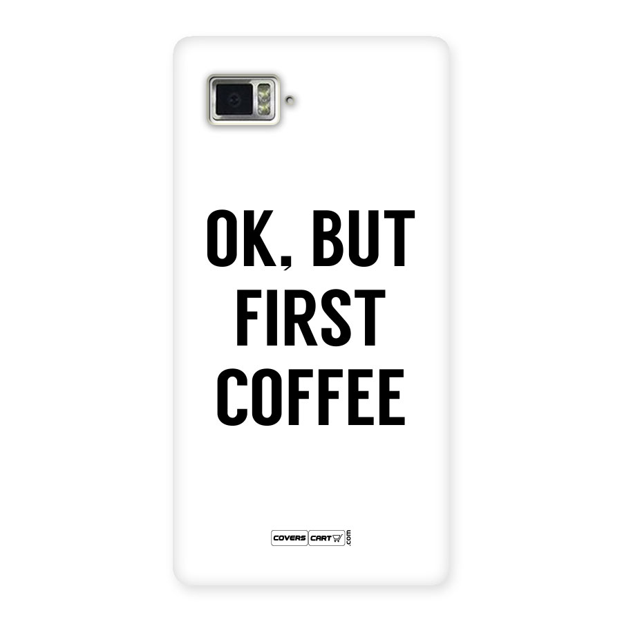 OK But First Coffee (White) Back Case for Vibe Z2 Pro K920