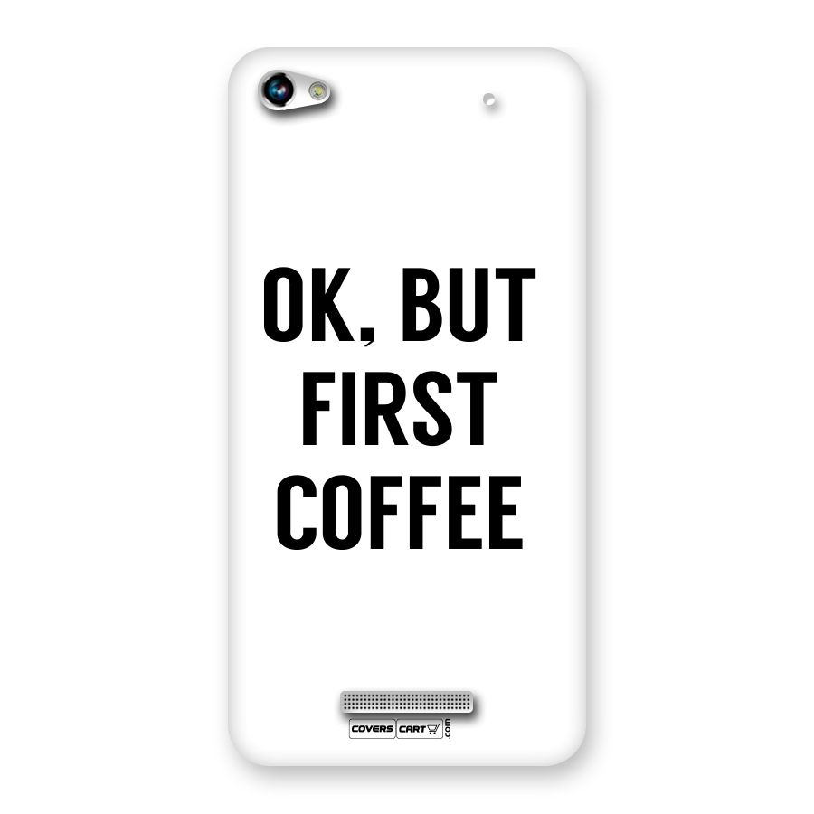 OK But First Coffee Back Case for Canvas Hue 2 A316