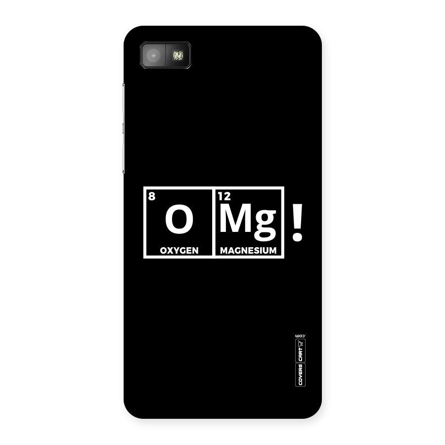 OMG Chemistry Pun Back Case for Blackberry Z10