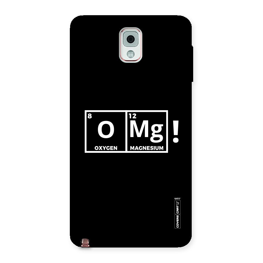 OMG Chemistry Pun Back Case for Galaxy Note 3