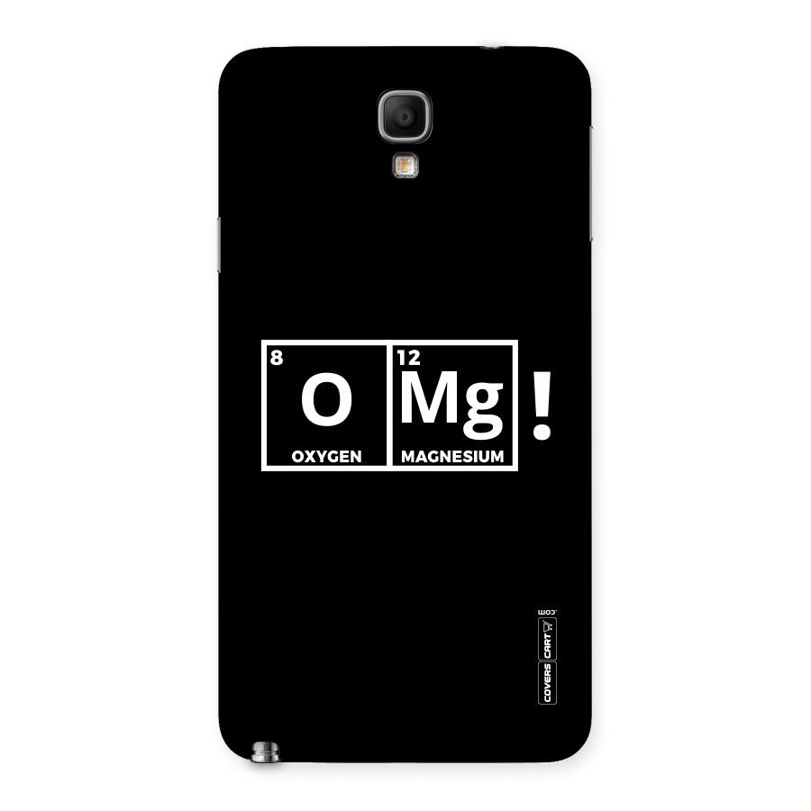 OMG Chemistry Pun Back Case for Galaxy Note 3 Neo