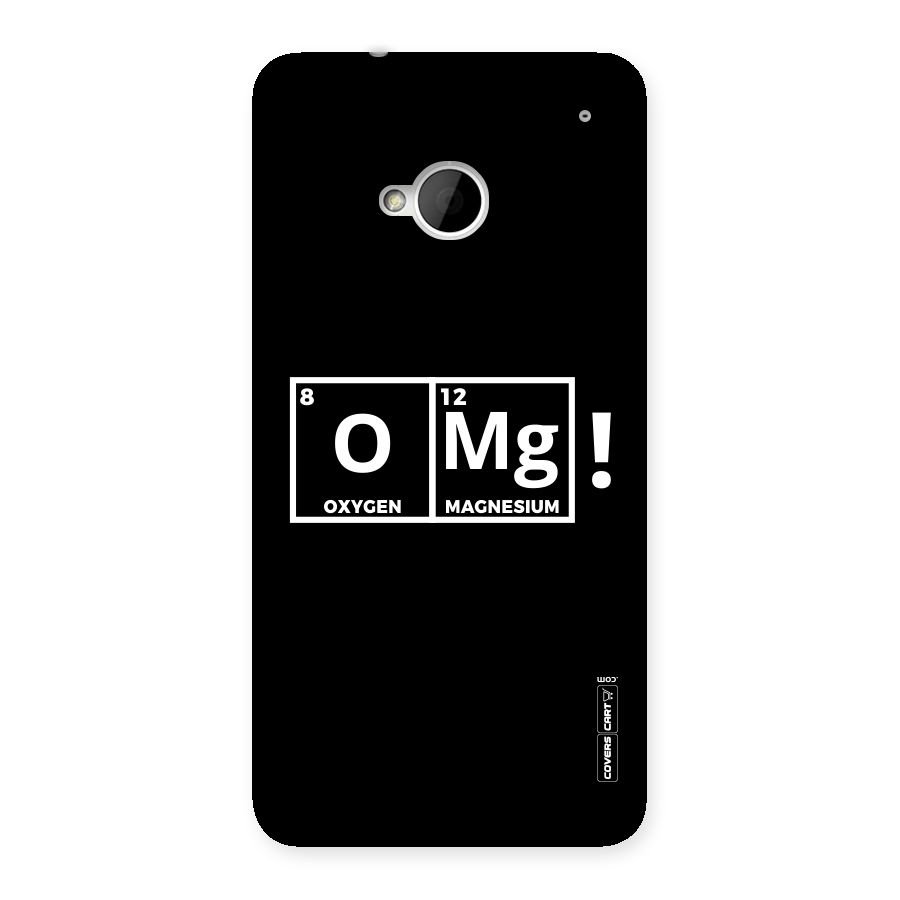 OMG Chemistry Pun Back Case for HTC One M7