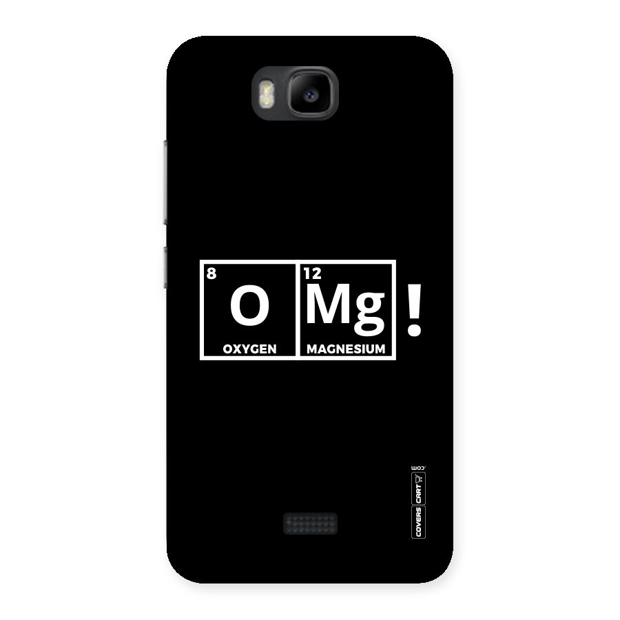 OMG Chemistry Pun Back Case for Honor Bee