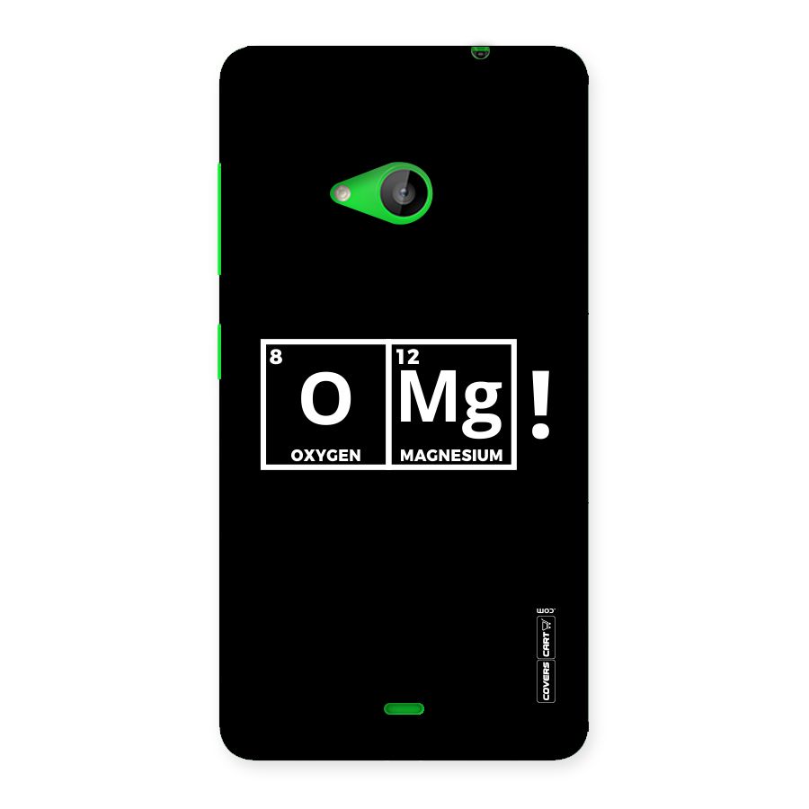 OMG Chemistry Pun Back Case for Lumia 535