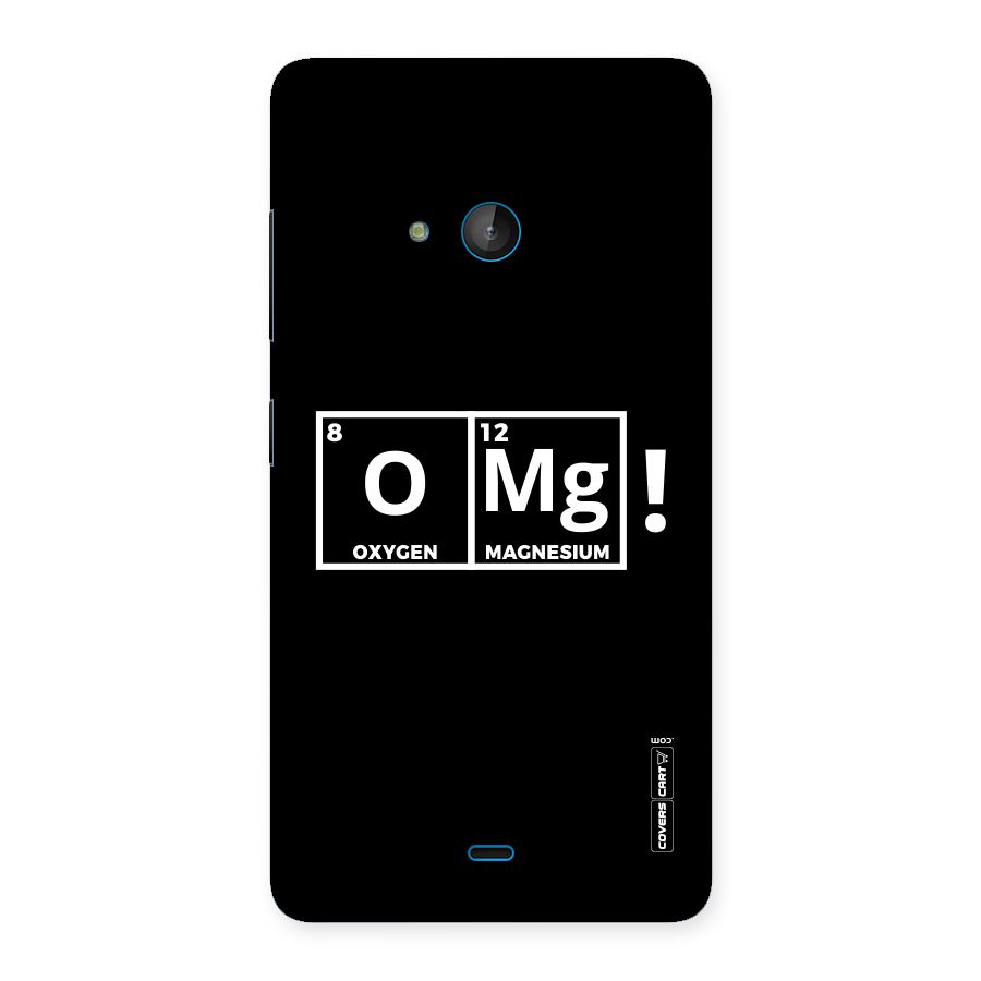 OMG Chemistry Pun Back Case for Lumia 540