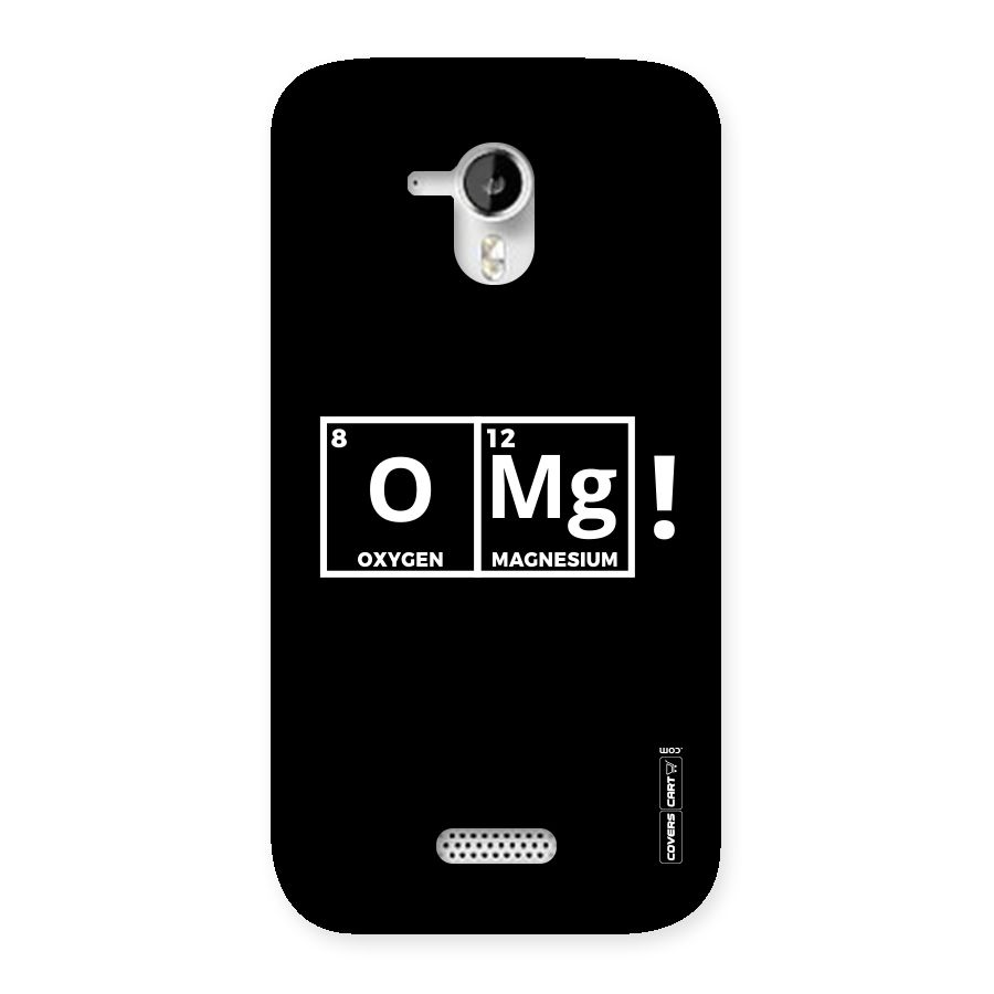 OMG Chemistry Pun Back Case for Micromax Canvas HD A116