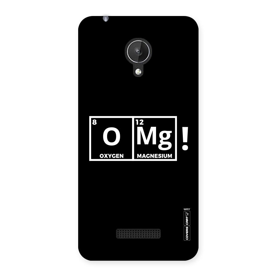 OMG Chemistry Pun Back Case for Micromax Canvas Spark Q380