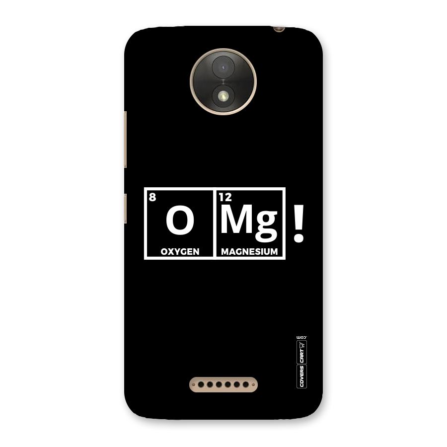 OMG Chemistry Pun Back Case for Moto C Plus