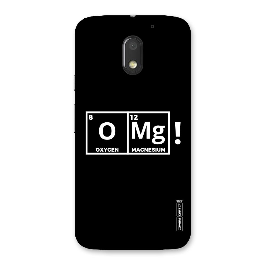 OMG Chemistry Pun Back Case for Moto E3 Power