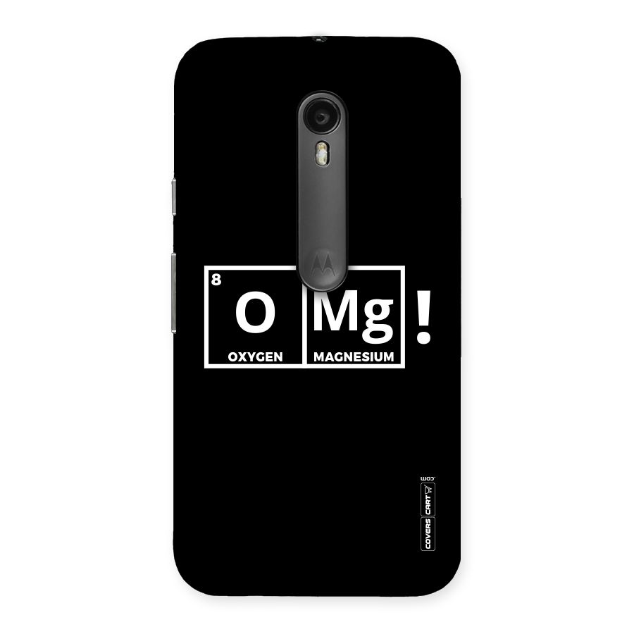 OMG Chemistry Pun Back Case for Moto G3