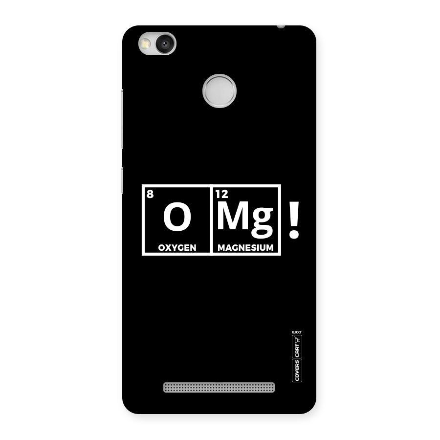OMG Chemistry Pun Back Case for Redmi 3S Prime