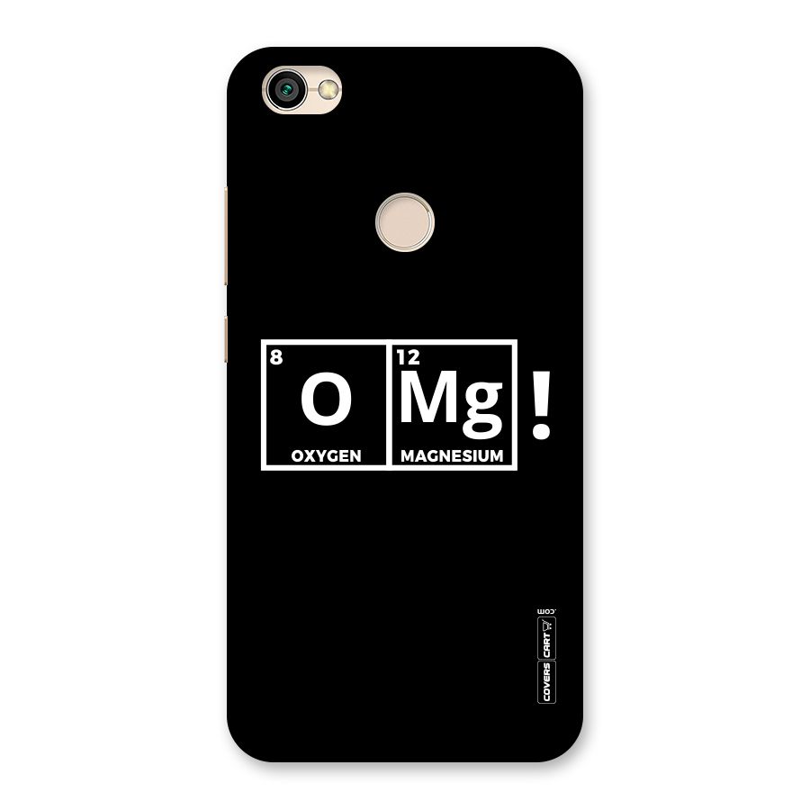 OMG Chemistry Pun Back Case for Redmi Y1 2017