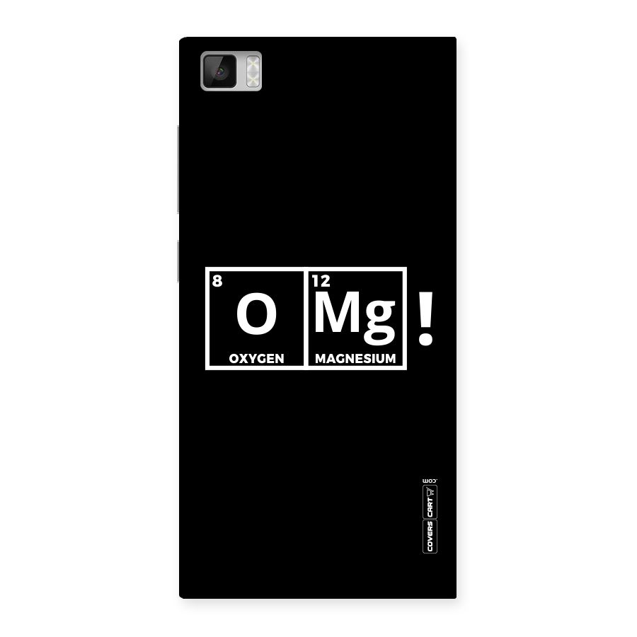 OMG Chemistry Pun Back Case for Xiaomi Mi3
