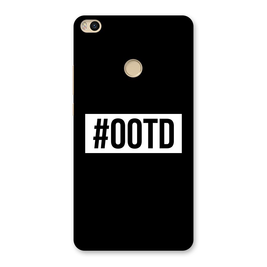 OOTD Back Case for Mi Max 2