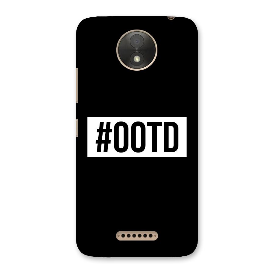 OOTD Back Case for Moto C Plus