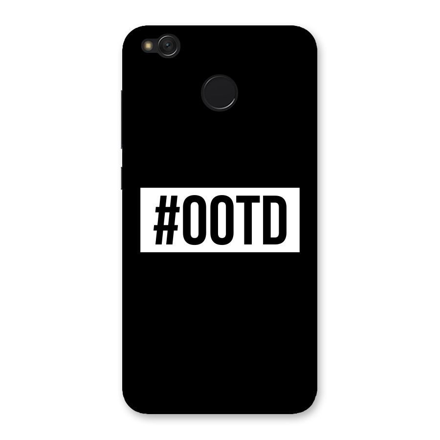 OOTD Back Case for Redmi 4