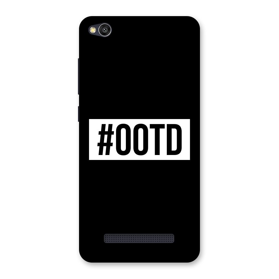 OOTD Back Case for Redmi 4A