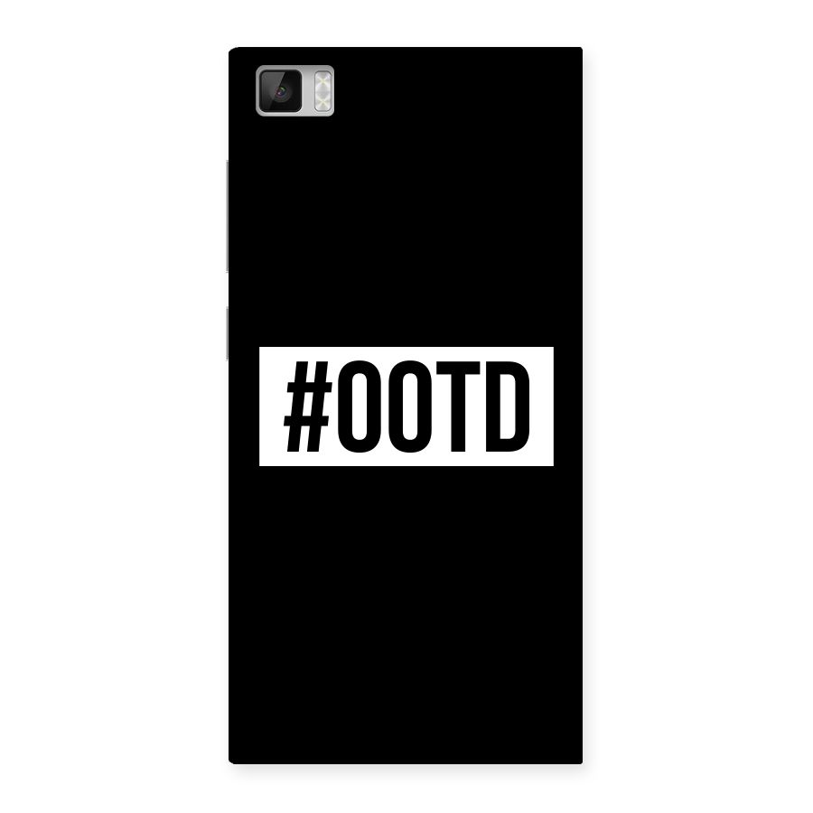 OOTD Back Case for Xiaomi Mi3