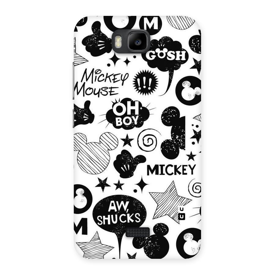 Oh Boy Design Back Case for Honor Bee