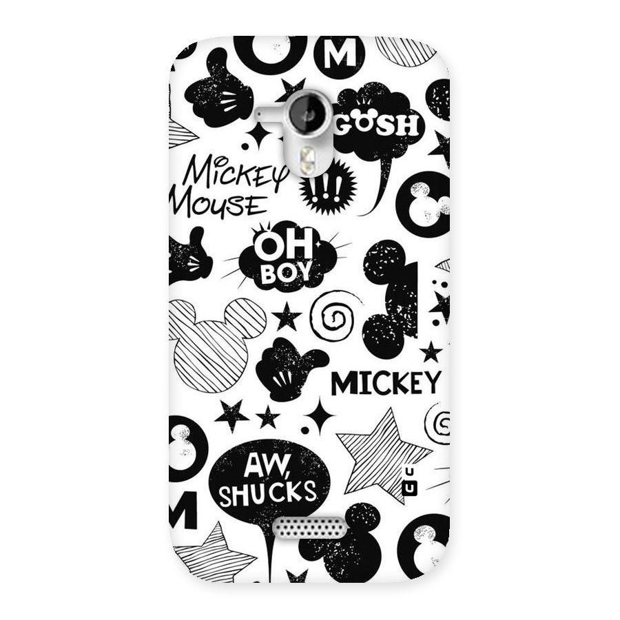Oh Boy Design Back Case for Micromax Canvas HD A116