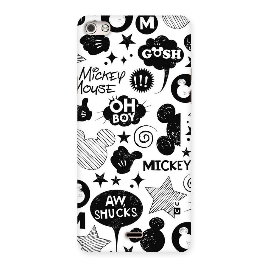 Oh Boy Design Back Case for Micromax Canvas Silver 5