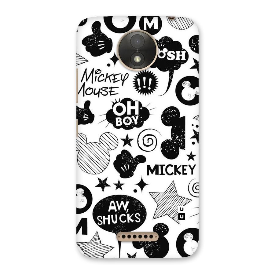 Oh Boy Design Back Case for Moto C Plus