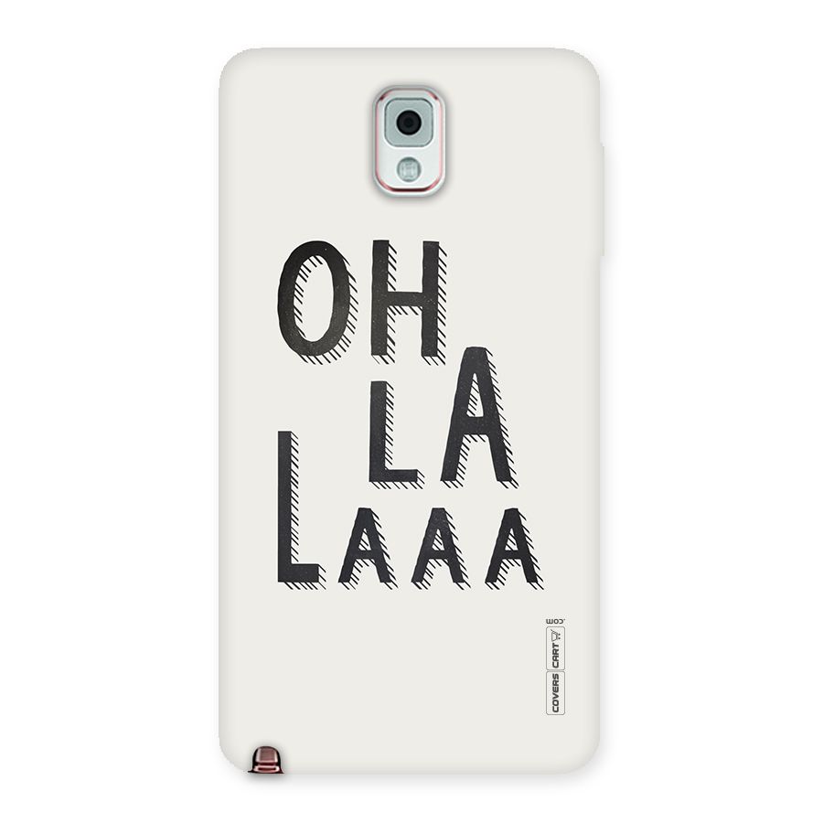 Oh La La Back Case for Galaxy Note 3