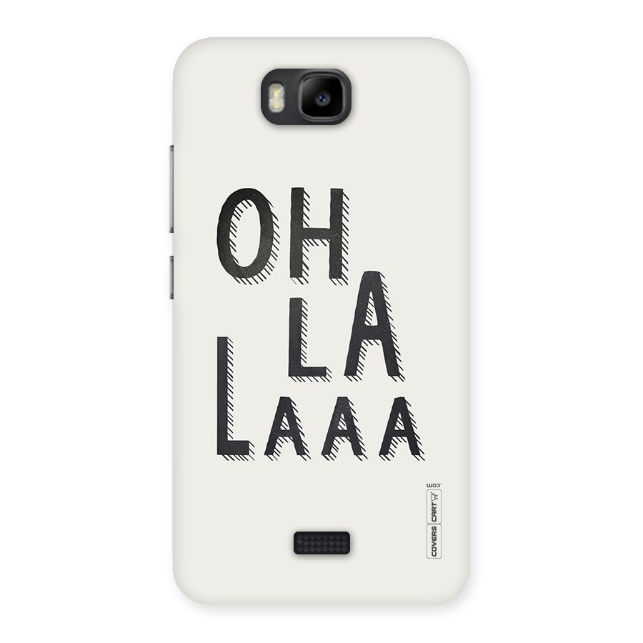 Oh La La Back Case for Honor Bee