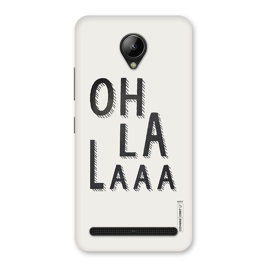 Oh La La Back Case for Lenovo C2