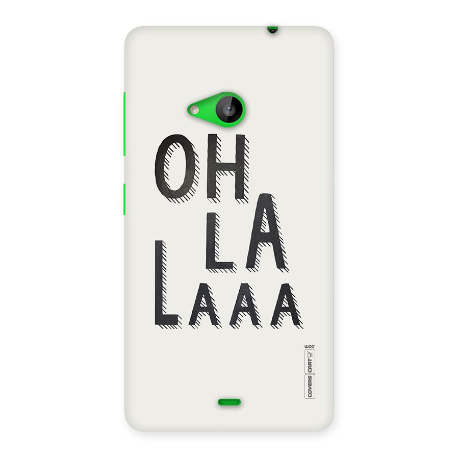 Oh La La Back Case for Lumia 535