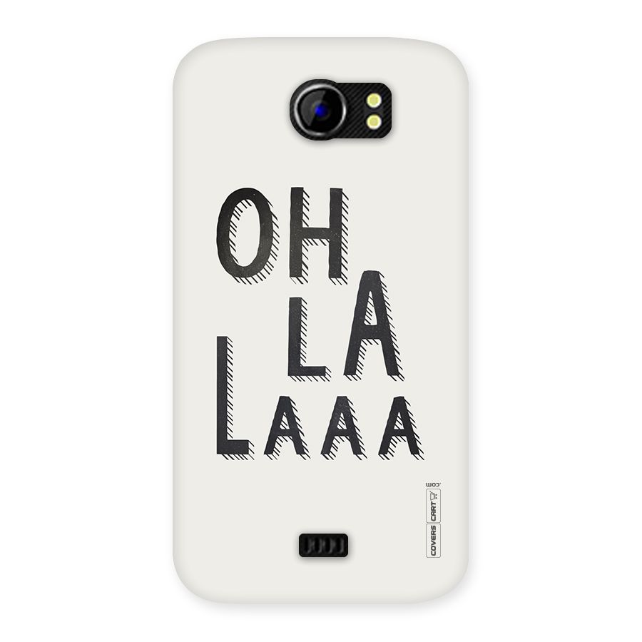 Oh La La Back Case for Micromax Canvas 2 A110