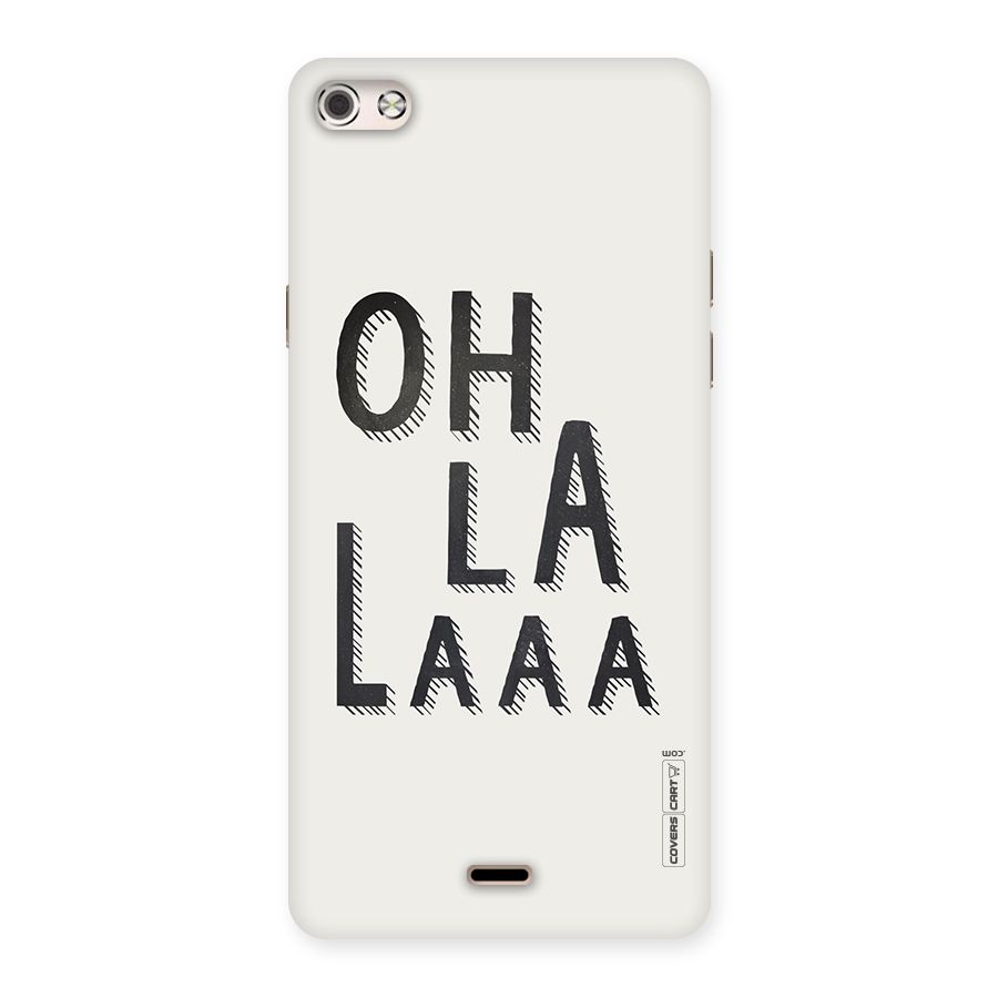 Oh La La Back Case for Micromax Canvas Silver 5