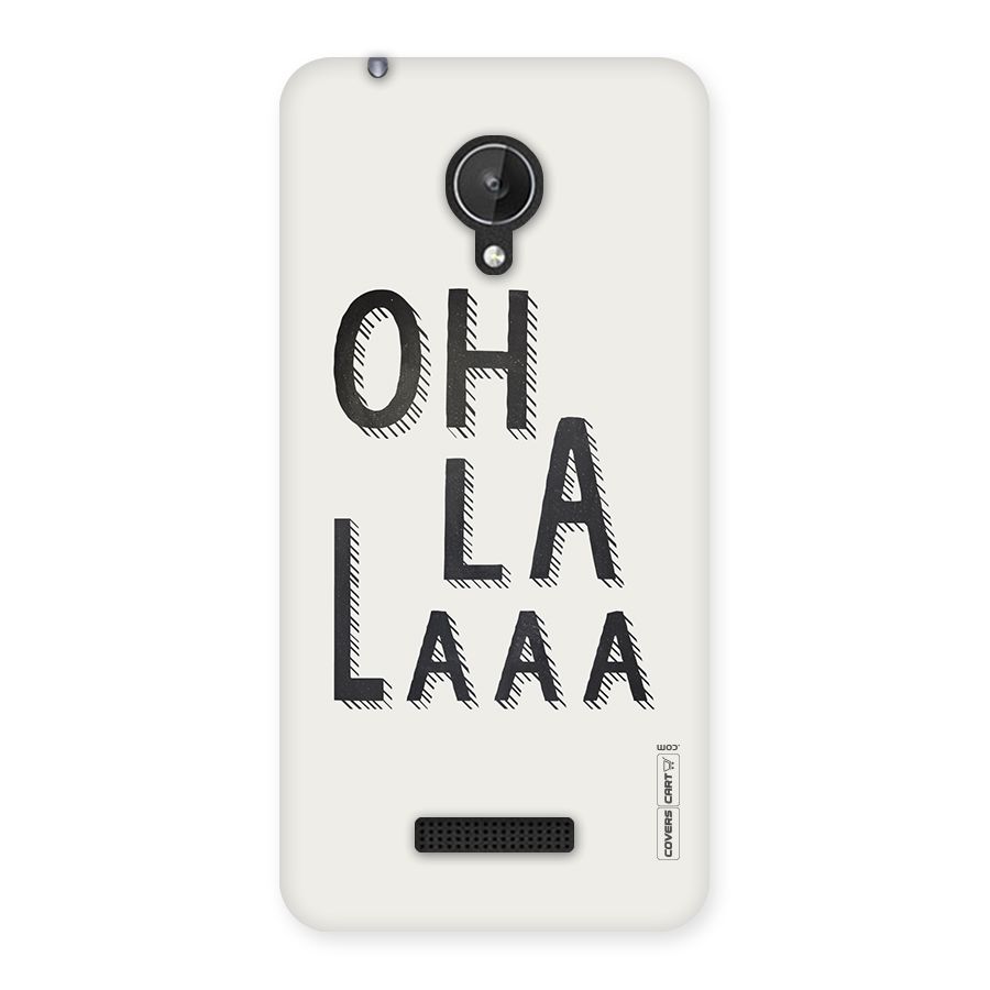 Oh La La Back Case for Micromax Canvas Spark Q380