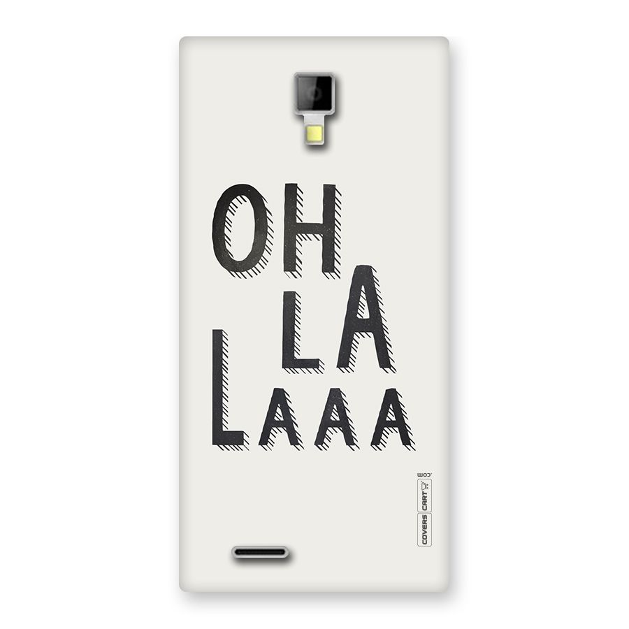 Oh La La Back Case for Micromax Canvas Xpress A99