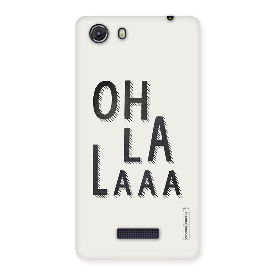 Oh La La Back Case for Micromax Unite 3