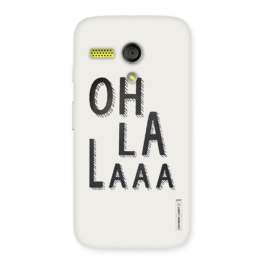Oh La La Back Case for Moto G