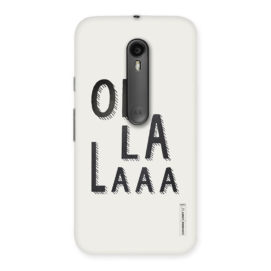Oh La La Back Case for Moto G3