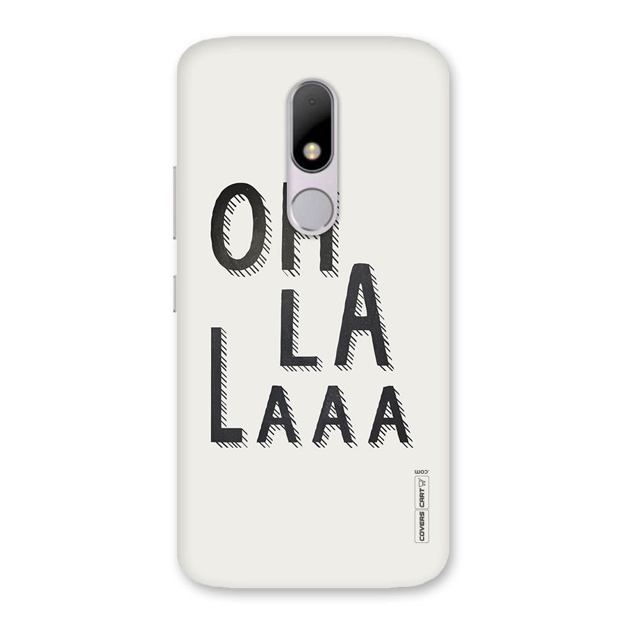 Oh La La Back Case for Moto M