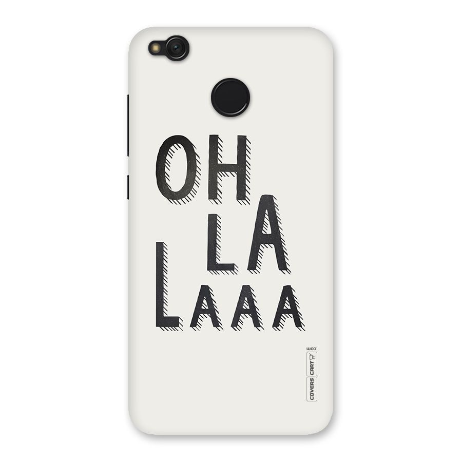 Oh La La Back Case for Redmi 4